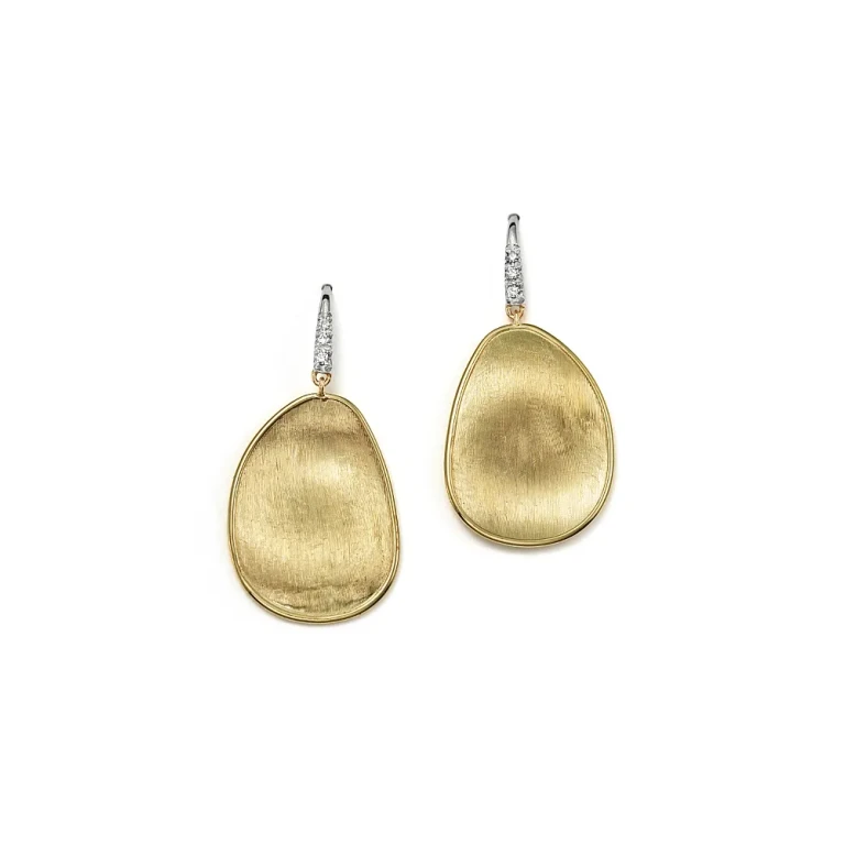 Marco Bicego 18K Yellow Gold and Diamond Lunaria Drop Earrings