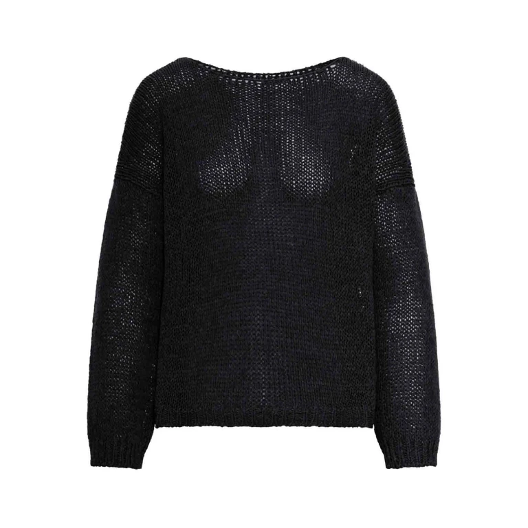 Roberto Collina Pull Col Rond - Noir