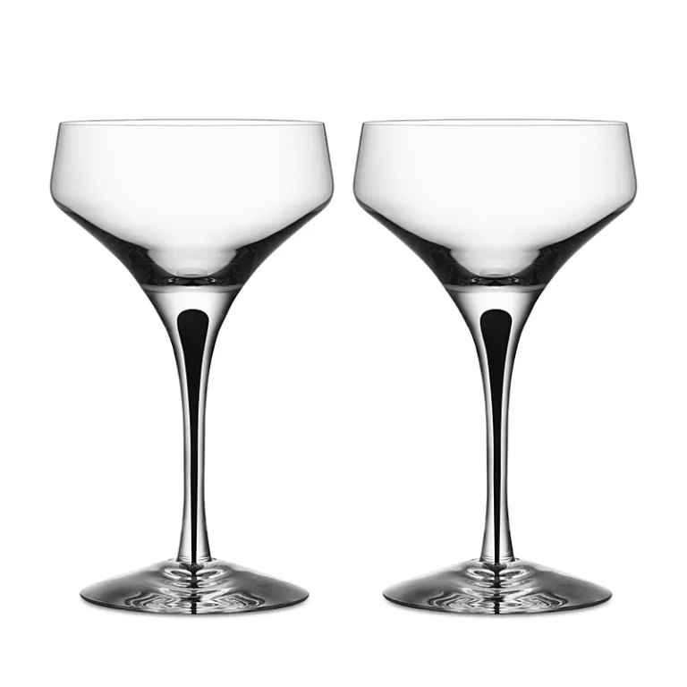 Orrefors Metropol Coupe Glass, Set of 2