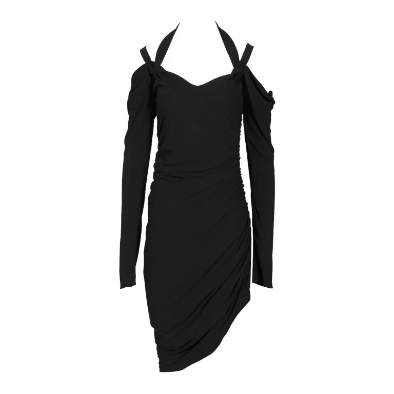 The Attico Robe Au Genou - Noir