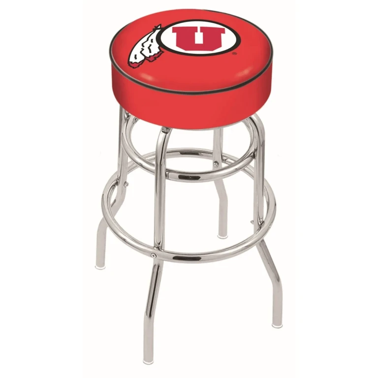 25 Inch Double Ring Swivel Counter Stool - U of U