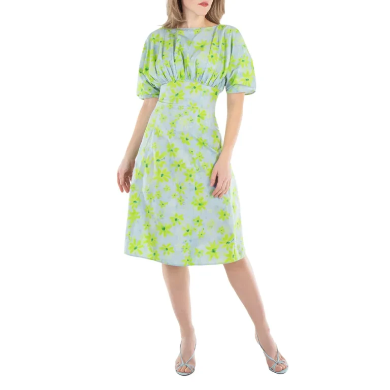 Marni Gathered Poplin Midi Dress