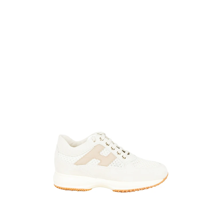 Hogan Sneakers Panna Beige Leather - Women
