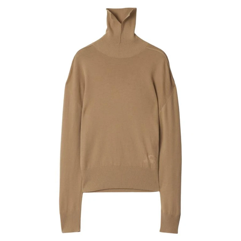 博柏利 (Burberry) 高领毛衣 - 米色
