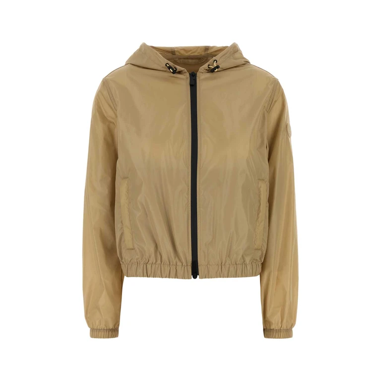 Burberry Beige Nylon Jacket Flax Giubbini - Women