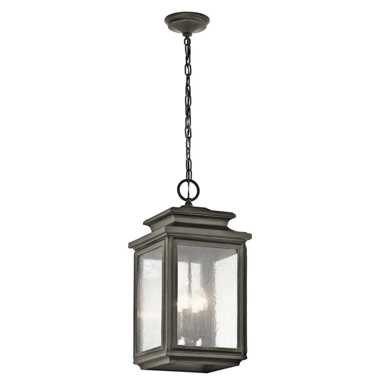 Wiscombe Park 4-Light Outdoor Hanging Pendant in Olde Bronze
