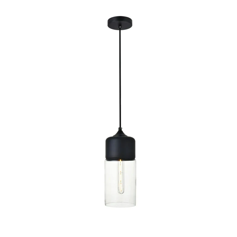 Black One Light Pendant from the ASHWELL Collection
