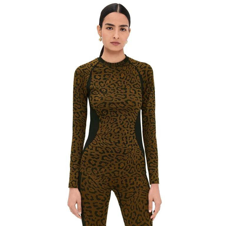 Goldbergh Feline Baselayer Long Sleeve Top Jaguar S/M