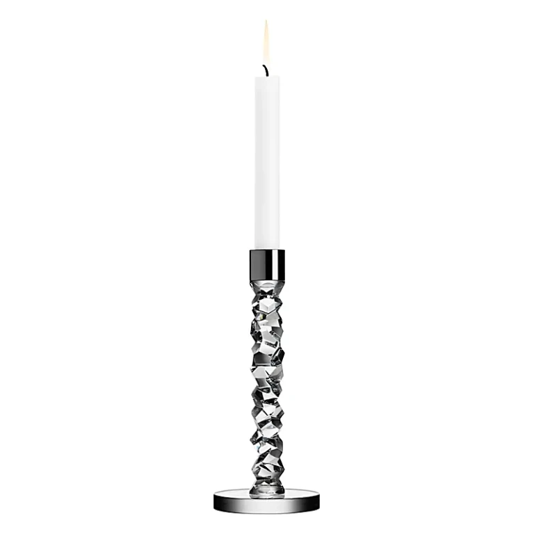 Orrefors Carat Candlestick, Pair