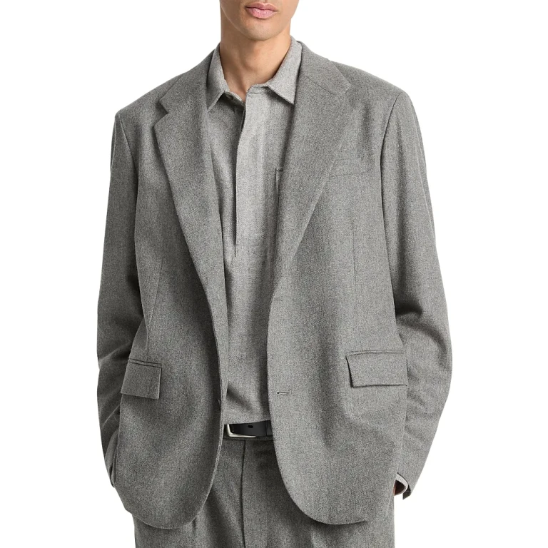 Vince Flannel Regular Fit Blazer