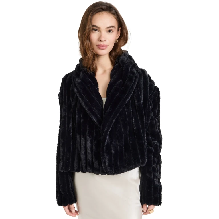 BLANKNYC Night Life Faux Fur Jacket Night Life L