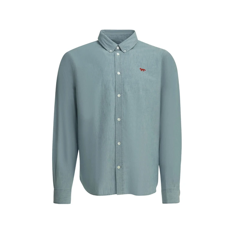 Maison Kitsuné Fox-embroidered Shirt