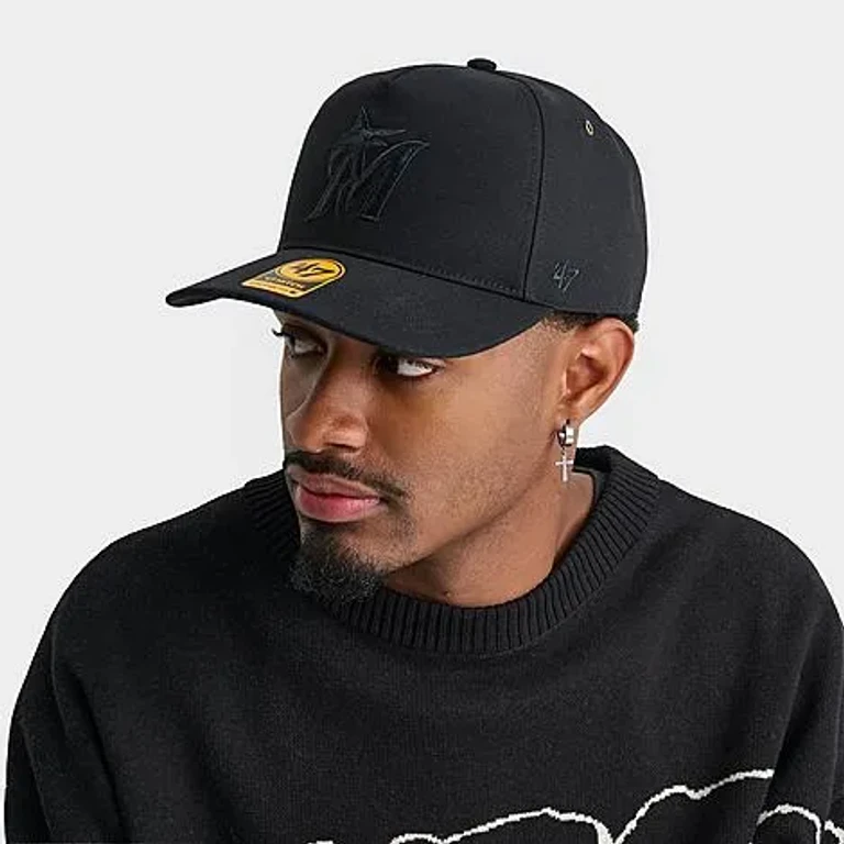 47 Brand '47 x Carhartt Miami Marlins MLB Hitch Snapback Hat in Black
