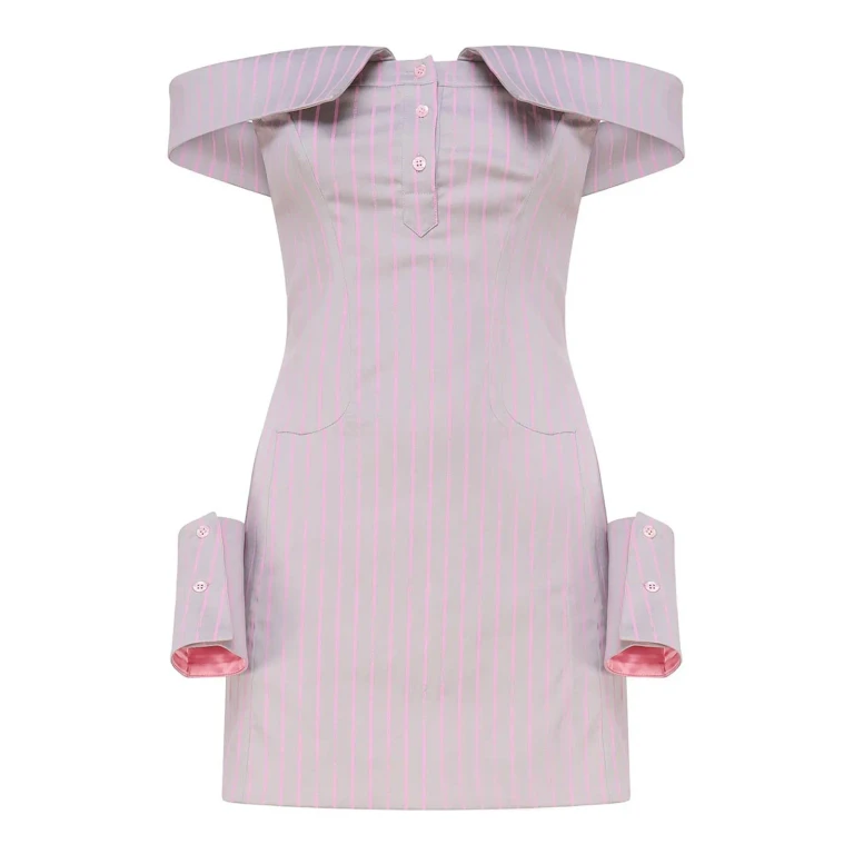 Poster Girl Robe Courte - Gris