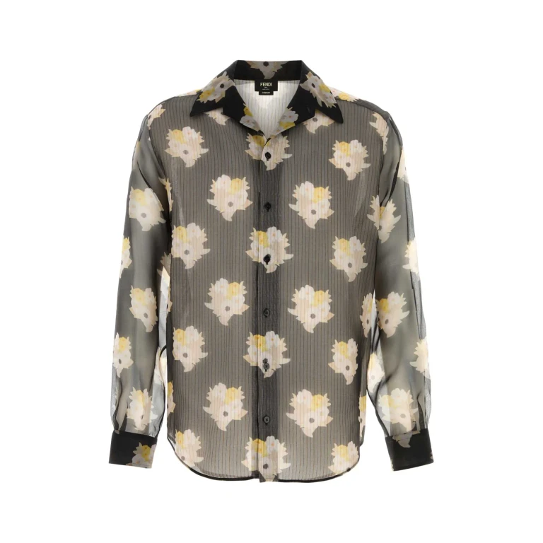 Fendi Printed Organza Shirt