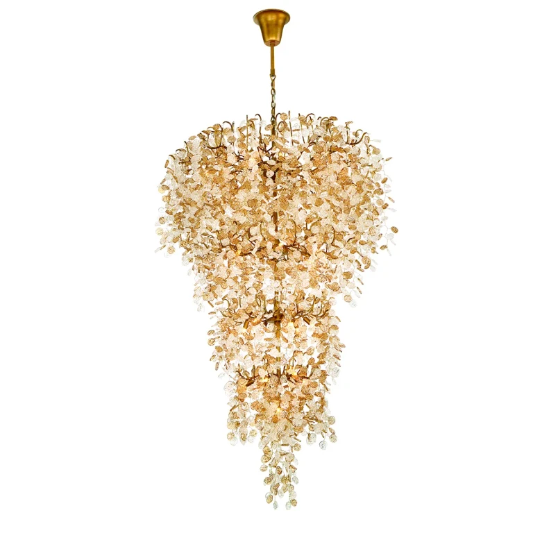 Antique Gold 33 Light Chandelier from the Campobasso Collection