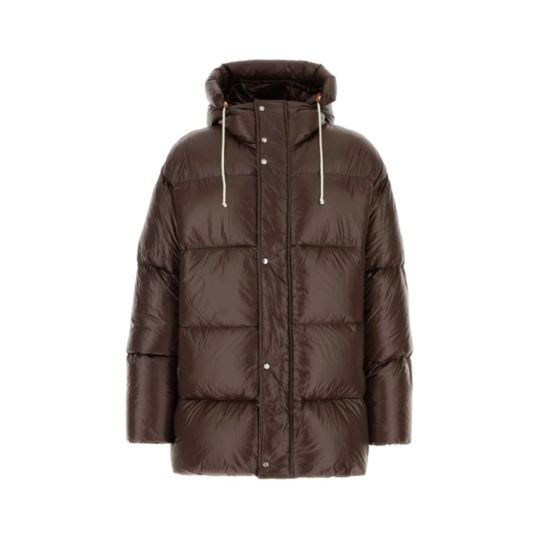 Jil Sander Chocolate Nylon Down Jacket