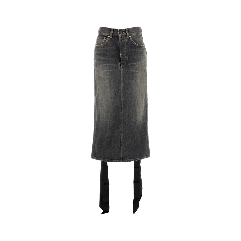 Balenciaga Skirts Grey Cotone - Women