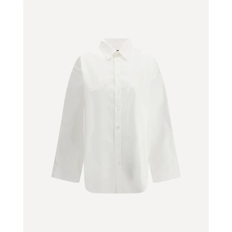 Camicia Balenciaga da donna in cotone con allacciatura, taglia 36