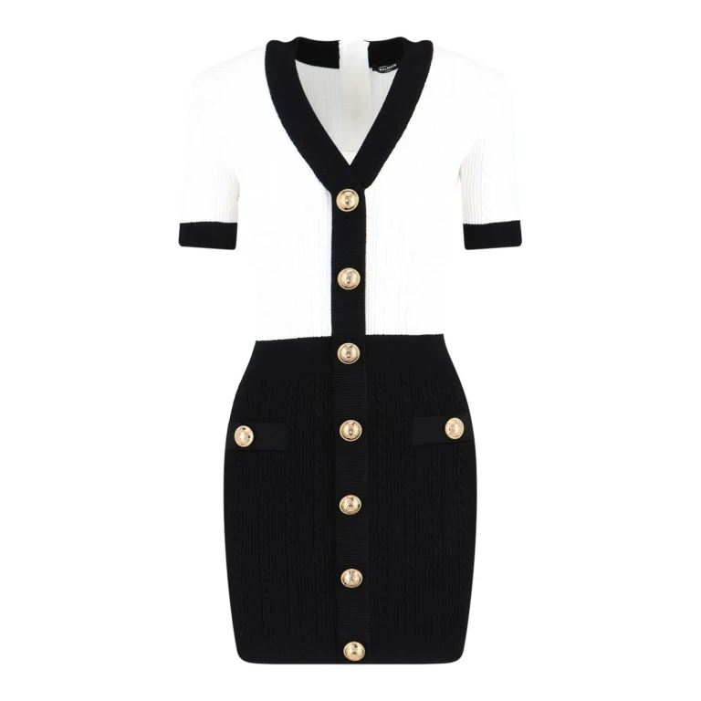 Balmain Robe Courte - Noir