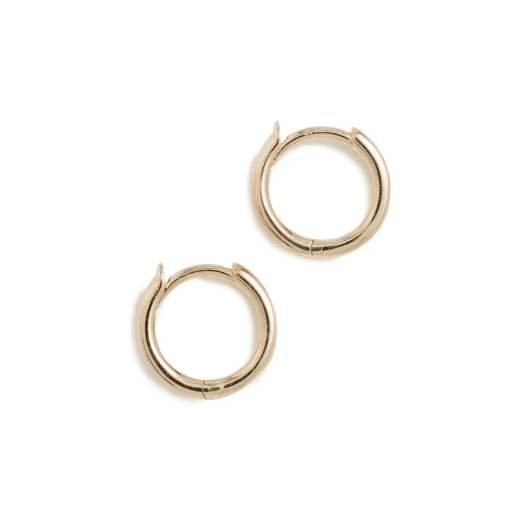 Zoe Chicco 14k Gold Small Hinge Huggie Hoops Yellow Gold One Size