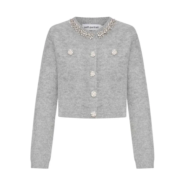 Self Portrait Cardigan - Gris
