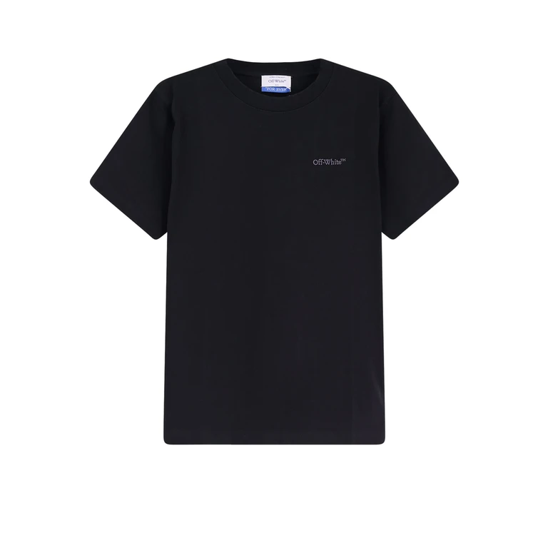 Off-White Off White T-shirts and Polos Black - Anthracite Cotone - Men