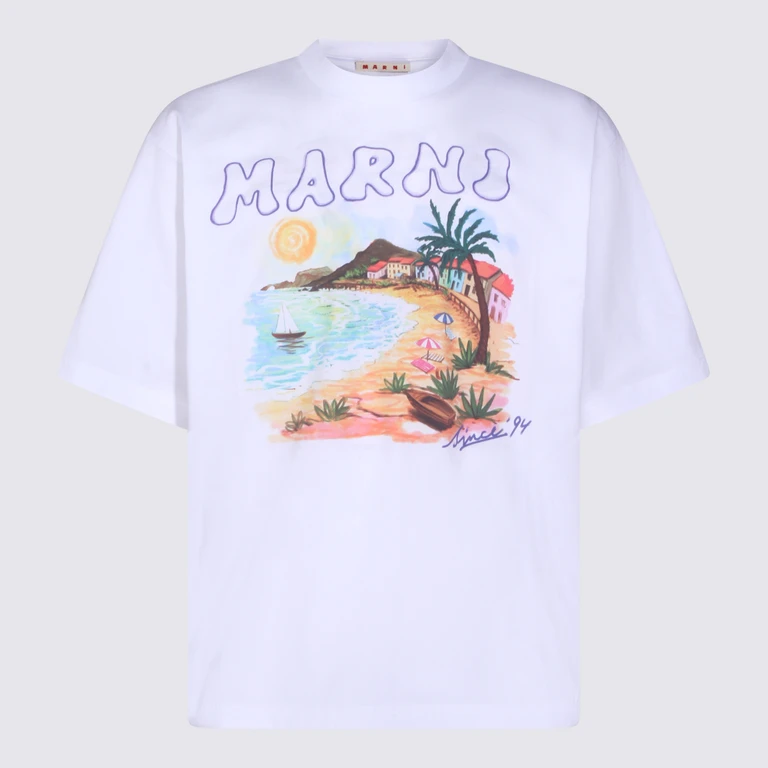Marni T-Shirts And Polos White - Men