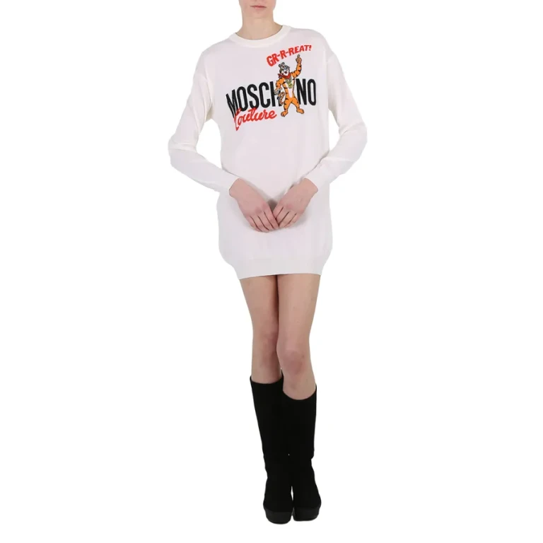 Moschino x Kellogg's Tony the Tiger Graphic Sweater Dress