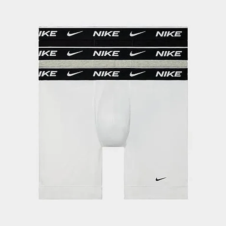 Nike Men's Stretch Cotton Boxer Briefs (3-Pack) in Multi-Color Size: Small