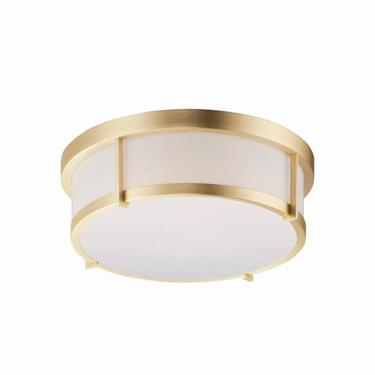 Satin Brass LED Flush Mount from the Rogue LED Collection