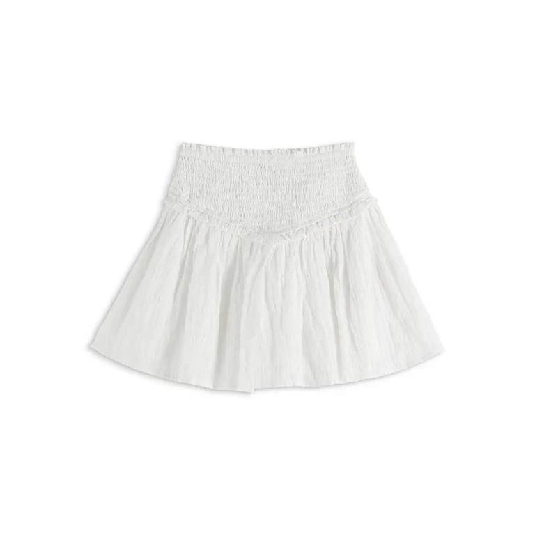 Scotch & Soda Girls' Textured Cotton Smocked Skirt - Little Kid, Big Kid