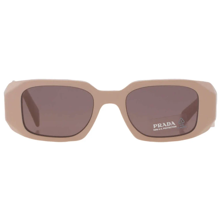 Prada Purple Brown Rectangular Ladies Sunglasses PR 17WS VYJ6X1 49
