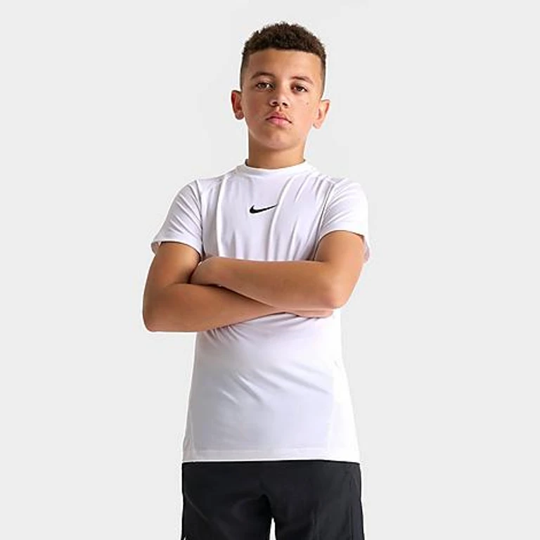 Nike Boys Big Kids Dri-FIT Pro T-Shirt in White Size: Small