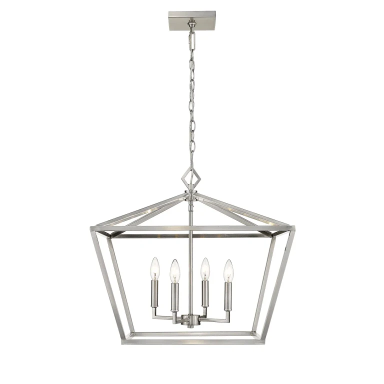 Satin Nickel Four Light Pendant from the Collection