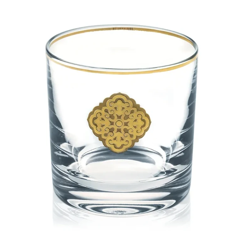 Golden Dog Old Fashioned Glass