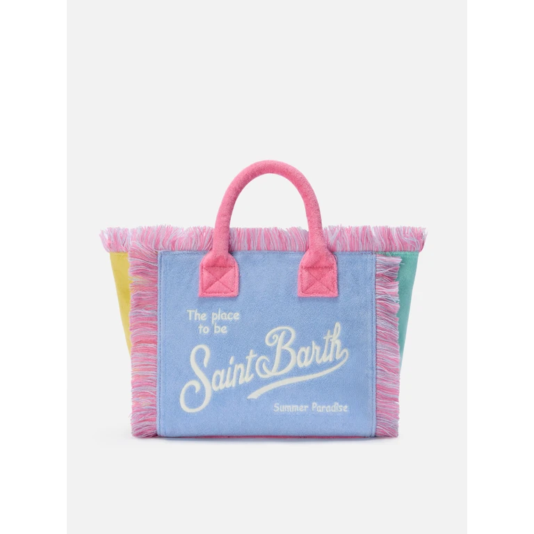 Mc2 Saint Barth Colette Terry Effect Multicolor Block Bag - Unisex