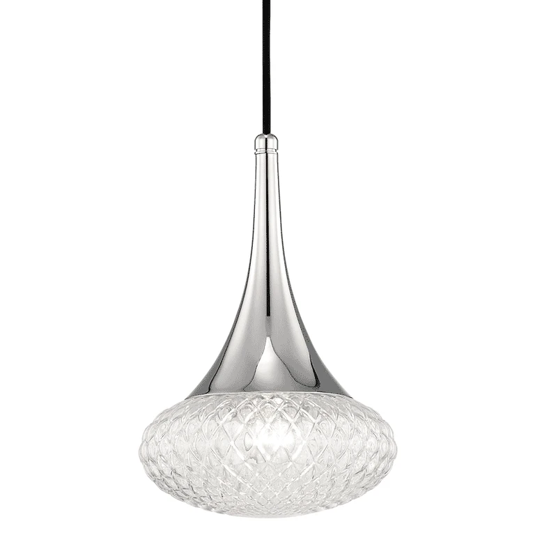Mitzi Bella 13" Pendant Light in Polished Nickel