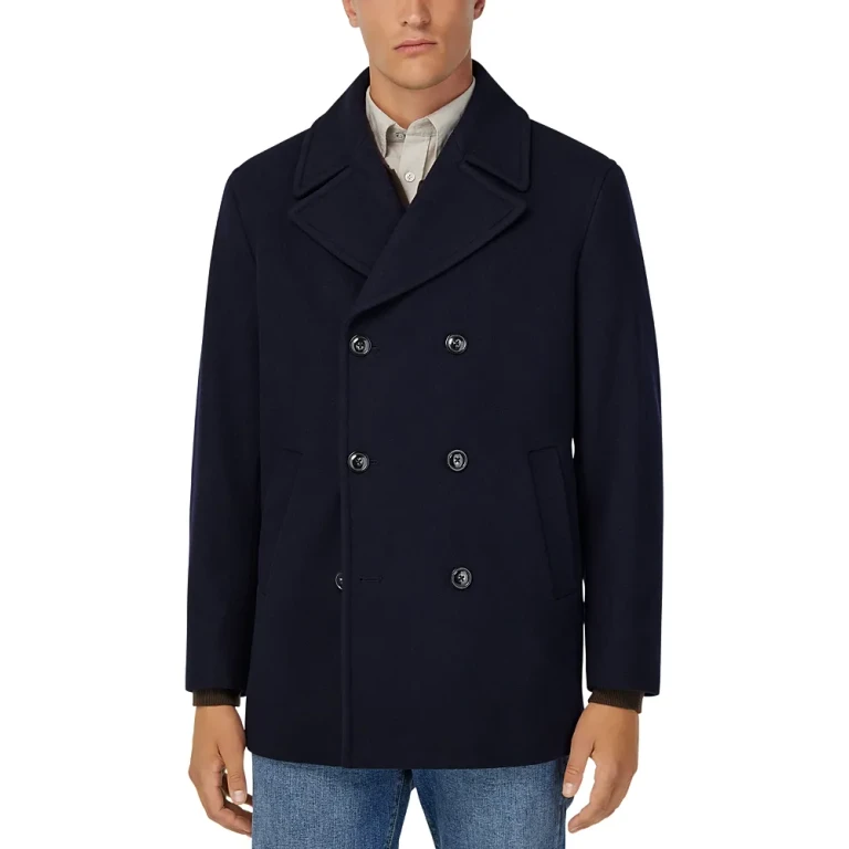Boggi Milano Men's Wool Peacoat