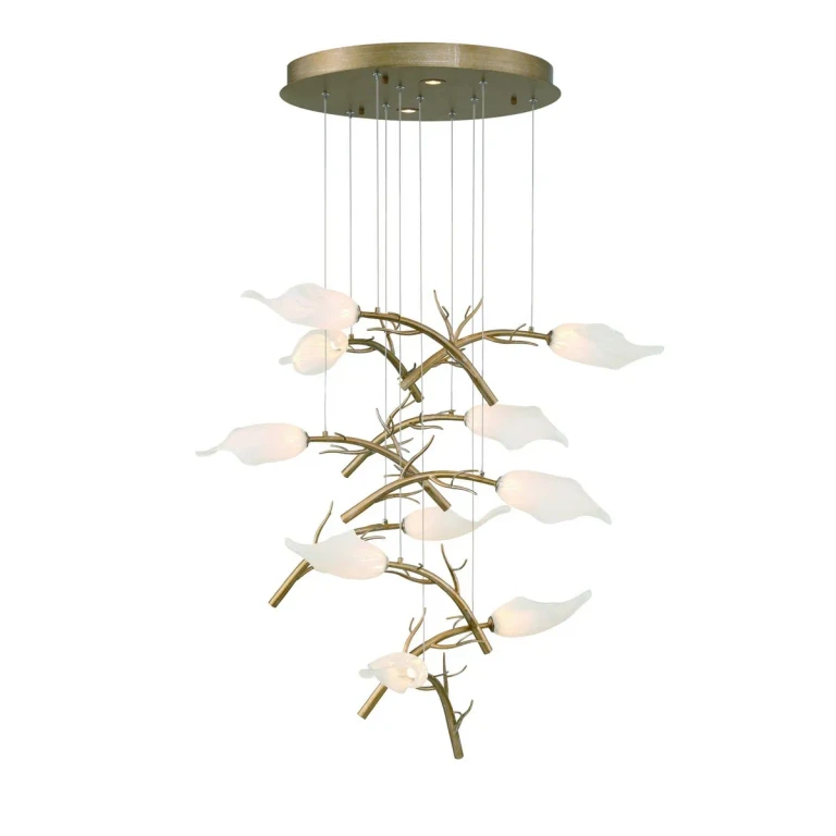 Gold LED Chandelier from the Matera Collection