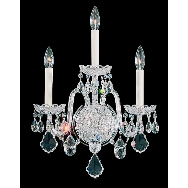 Olde World 3-Light Wall Sconce in Gold