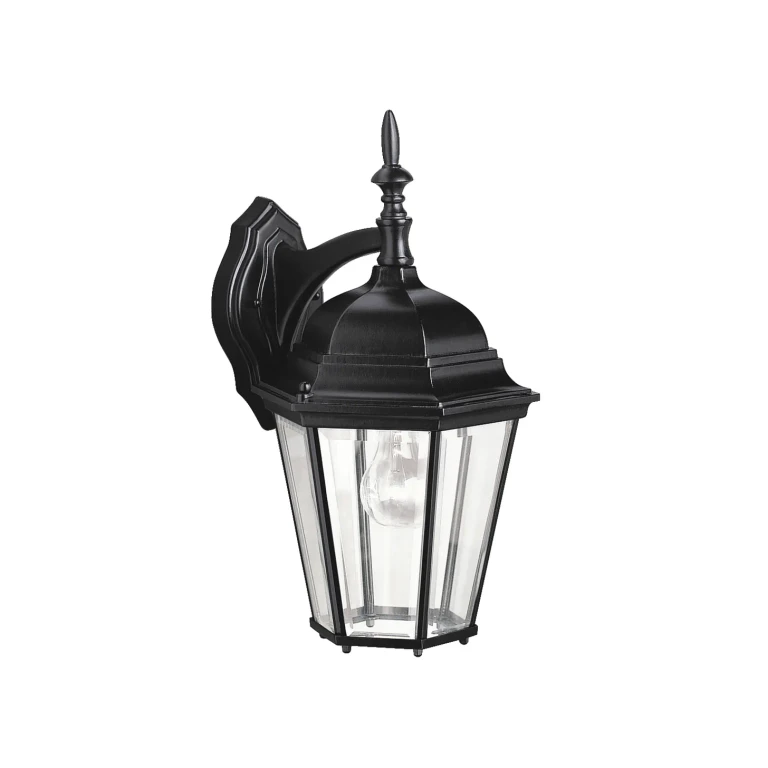 Black One Light Outdoor Wall Mount from the Madison Collection