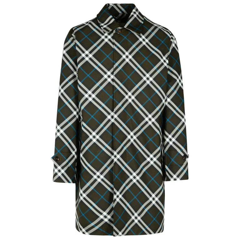 Burberry 格纹中长款风衣