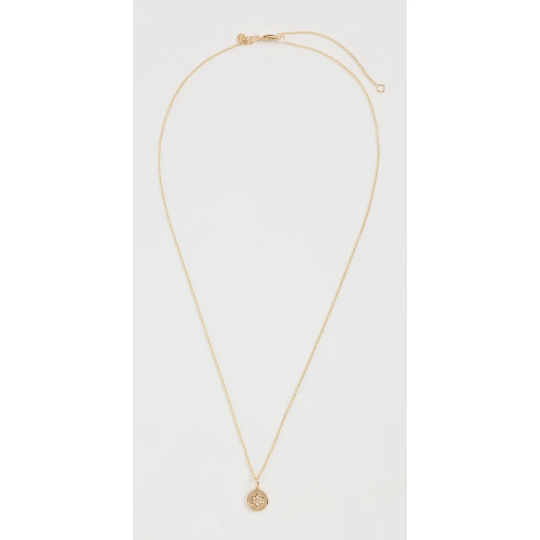 Sydney Evan 14k Baby Star of David Charm Necklace Gold One Size
