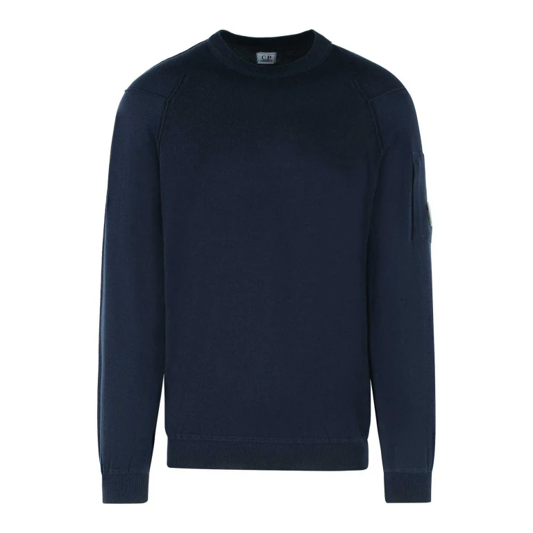 C. P. Company Pull Col Rond - Bleu