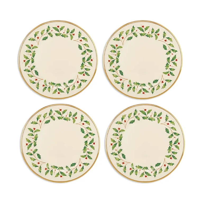 Lenox Holiday Dinnerware Dinner Plates, Set of 4