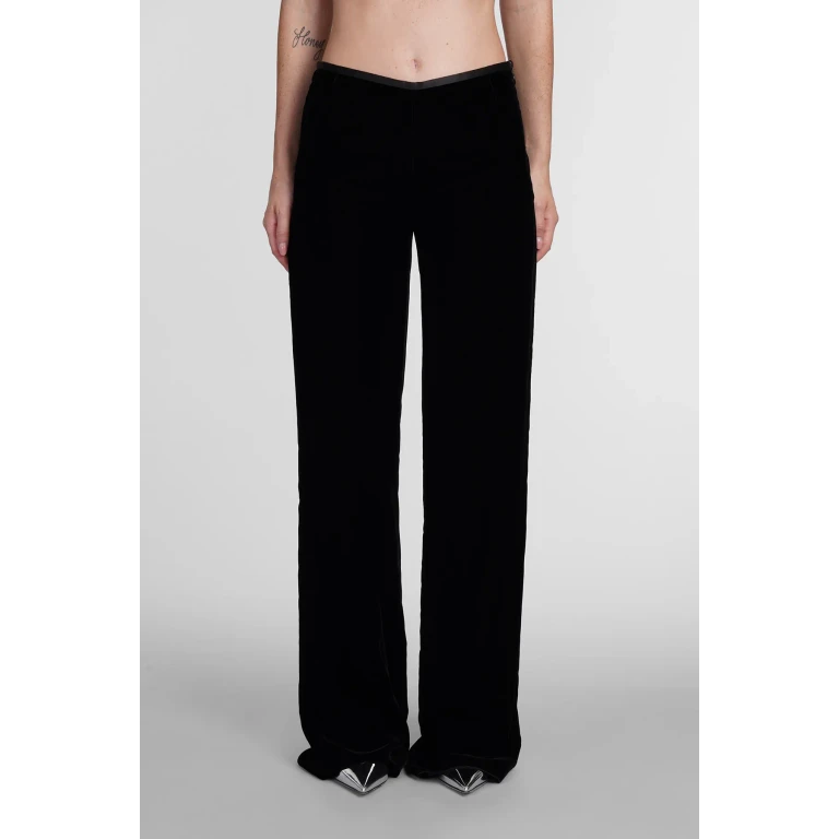Emporio Armani Pants In Black Viscose
