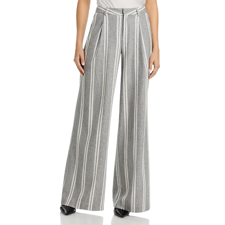 L'Agence Allanah Stripe Mid Rise Pants