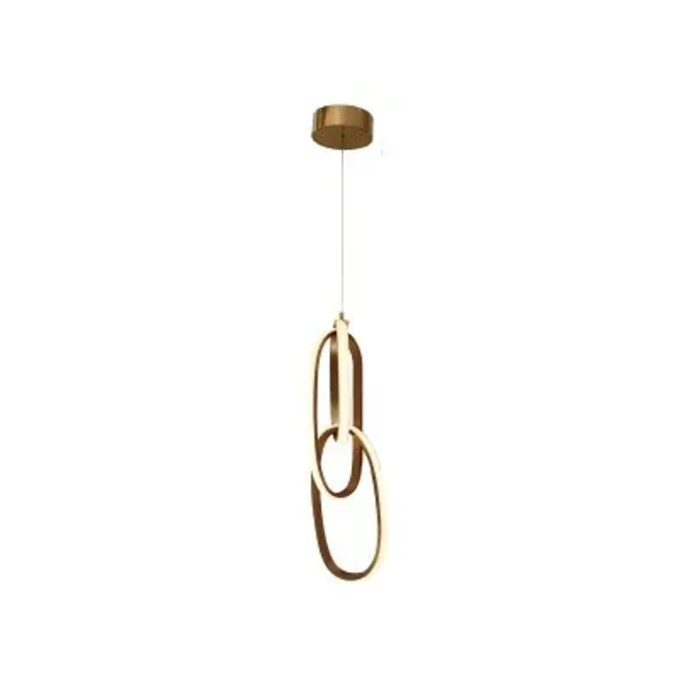 The Circa LED Pendant in Gold