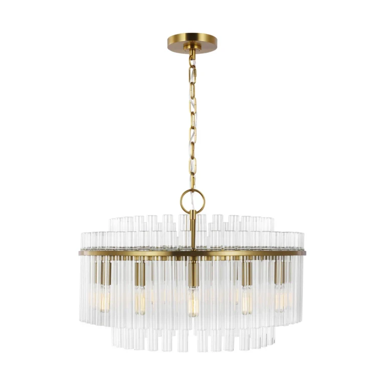 Beckett 12-Light Chandelier in Burnished Brass by Chapman & Myers